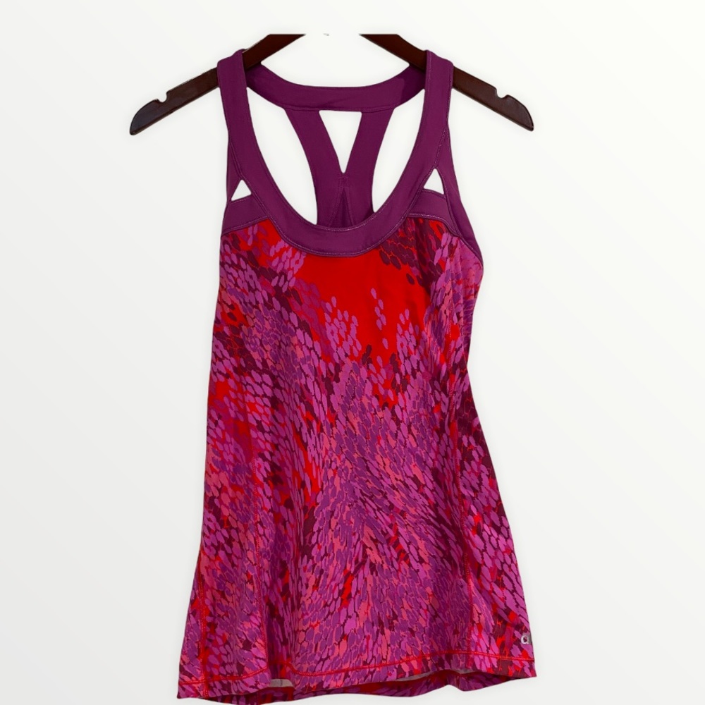 Alo Yoga Sports Tank Top Pink Large